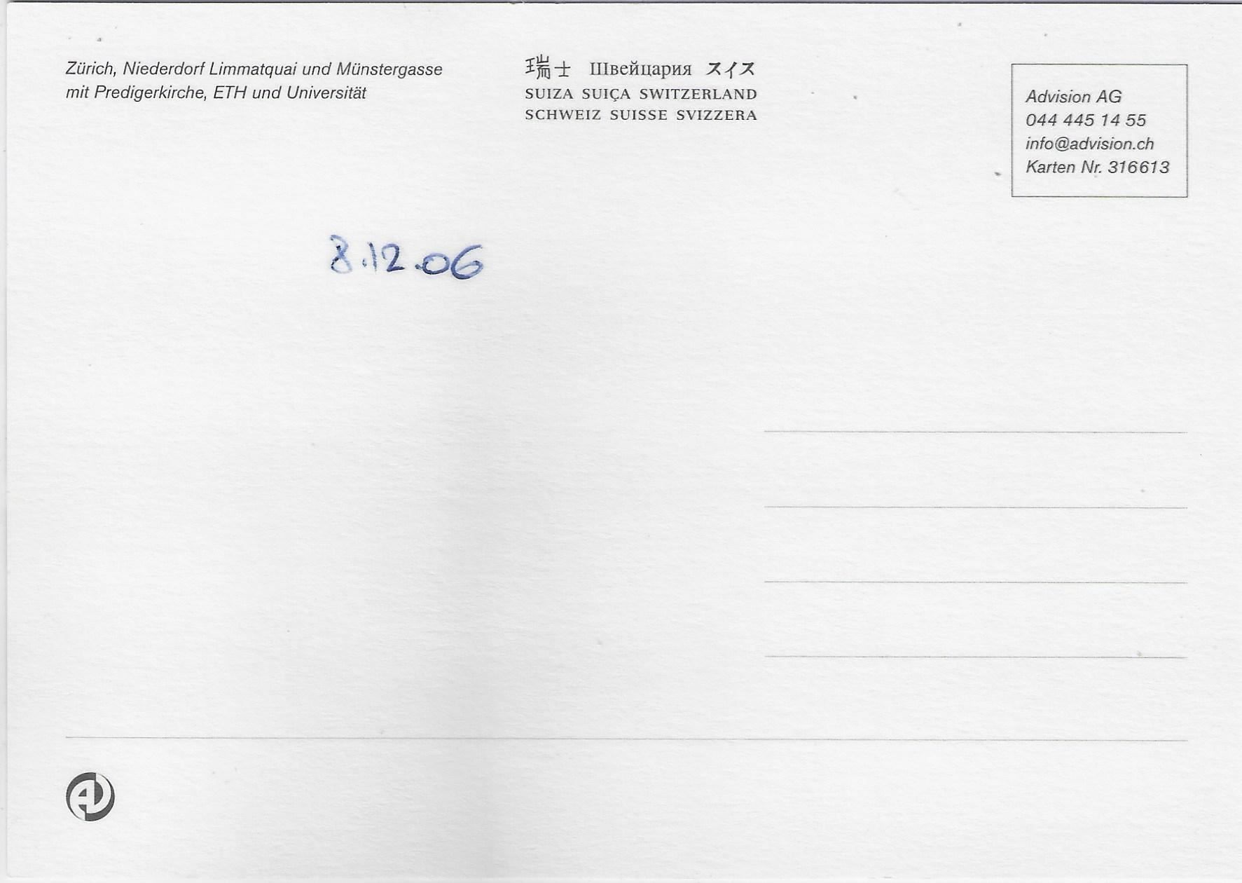 Cartoline postali: Zürich - Niederdorf, Limmatquai, – Usato da Ettingen venduto da Kartenplanet 1