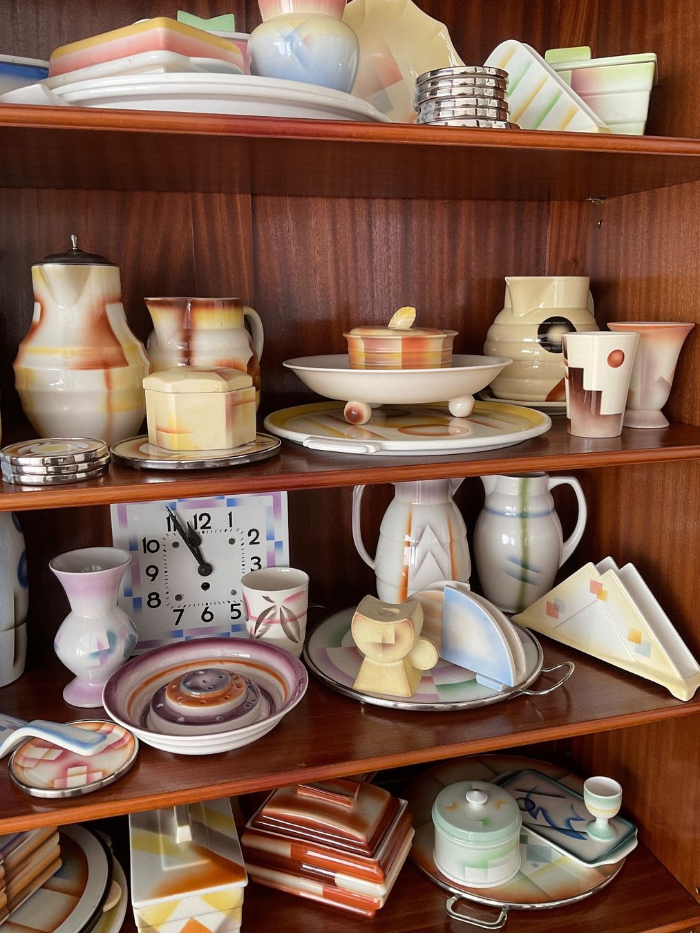 Set di piatti: Spritzdekor Sammlung – Usato da Derendingen venduto da ArtDeco61 1