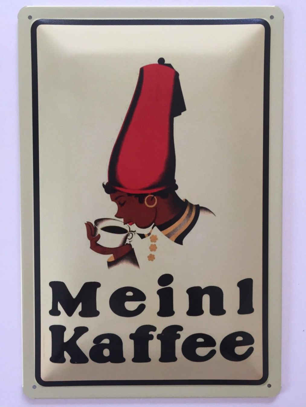 Insegne: Blechschild-MEIN L KAFFEE – Nuovo e nell'imballaggio originale da Rupperswil venduto da big-one-sale