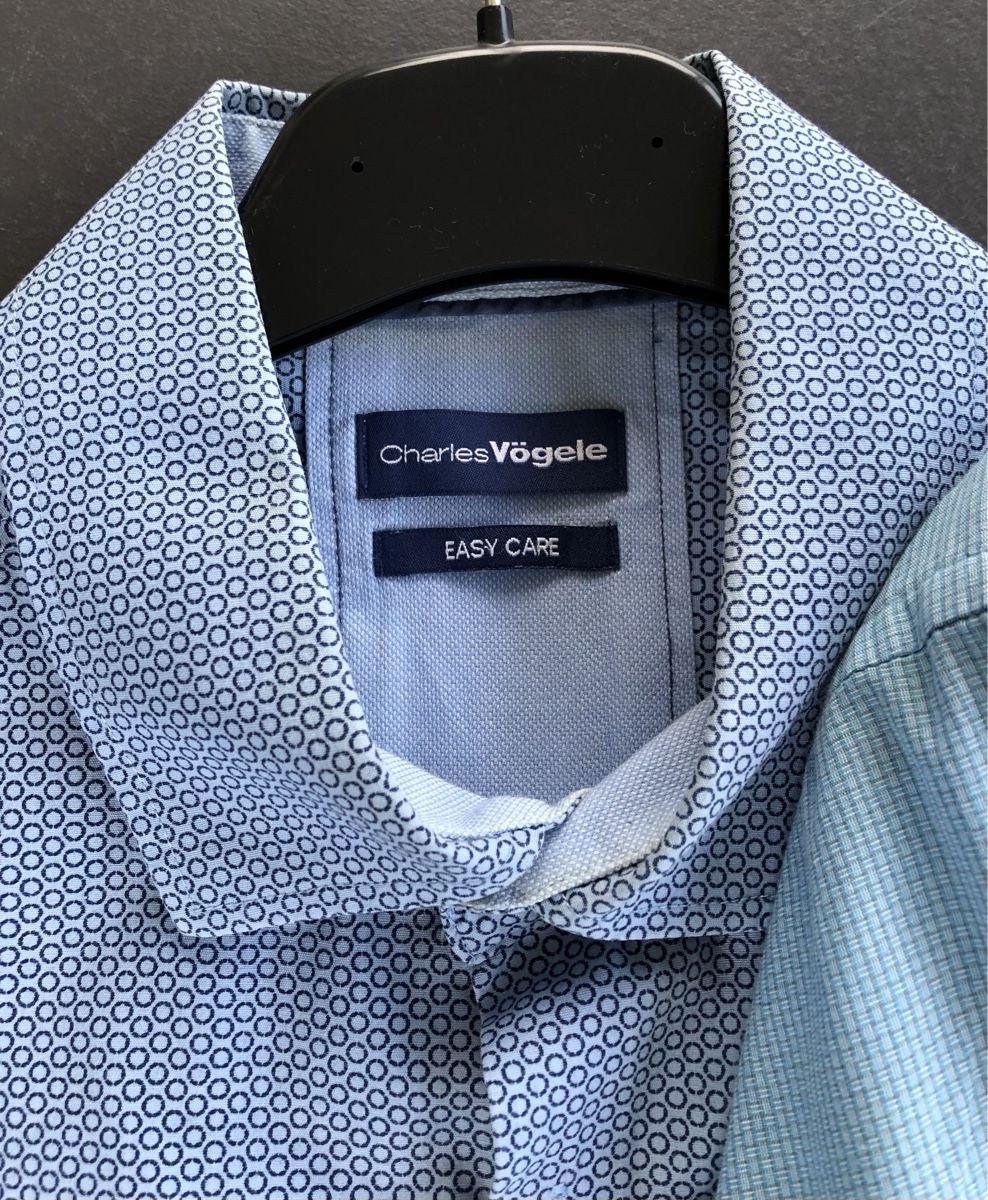Camicie: Herren Hemd Langarm, Gr 43, 2Stk, blau – Usato da Rothrist venduto da Dluna1 1