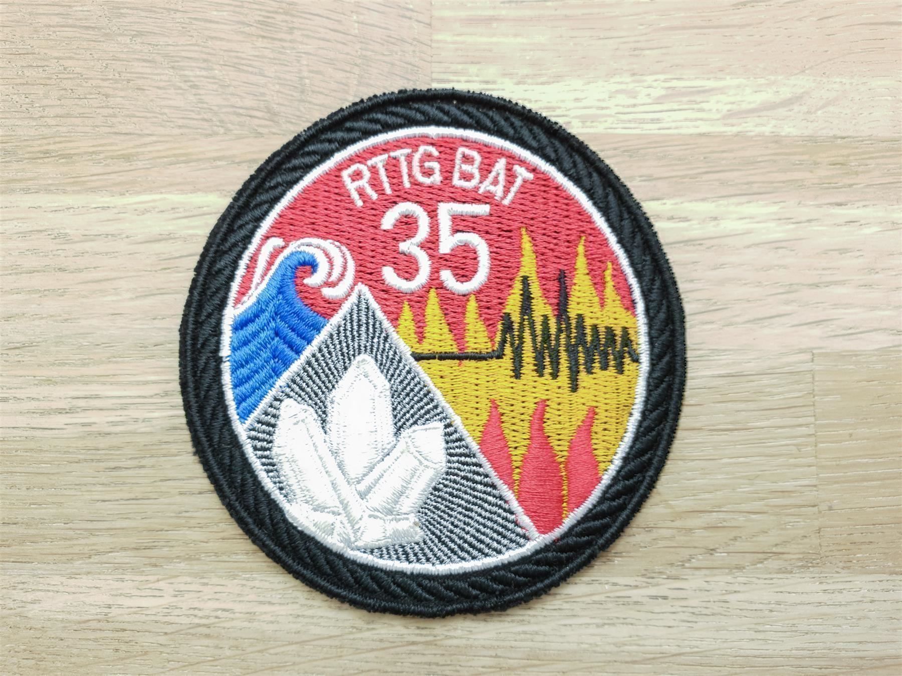 Plaketten & Abzeichen: Badge Rttg Bat 35 schwarz – Gebraucht aus Erlinsbach von S700