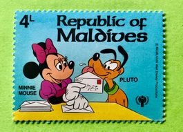 BRIEFMARKEN AUS  Malediven Internationales Jahr des Kindes 