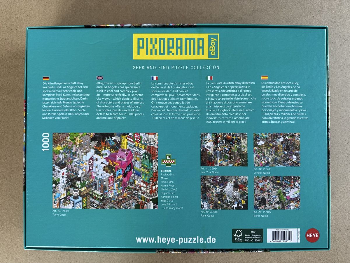 Heye Puzzle: HEYE Puzzle 1000 Teile – Nuovo e nell'imballaggio originale da Oberlunkhofen venduto da ste_vtj5 1