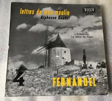 Livre disque LP Daudet Fernandel Lettres de mon moulin 4