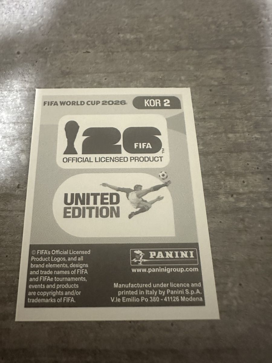 Panini Sammelbilder & Trading cards: KOR 2 , FIFA WORLD CUP 2026 PANINI  – Neu (gemäss Beschreibung) aus Frauenfeld von 1PegPeg1 1