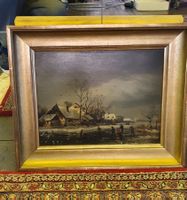 Gemälde Winterlandschaft signiert G. Gerder 1880