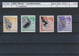 2008 "Musik" - Sondermarken, ** postfrisch