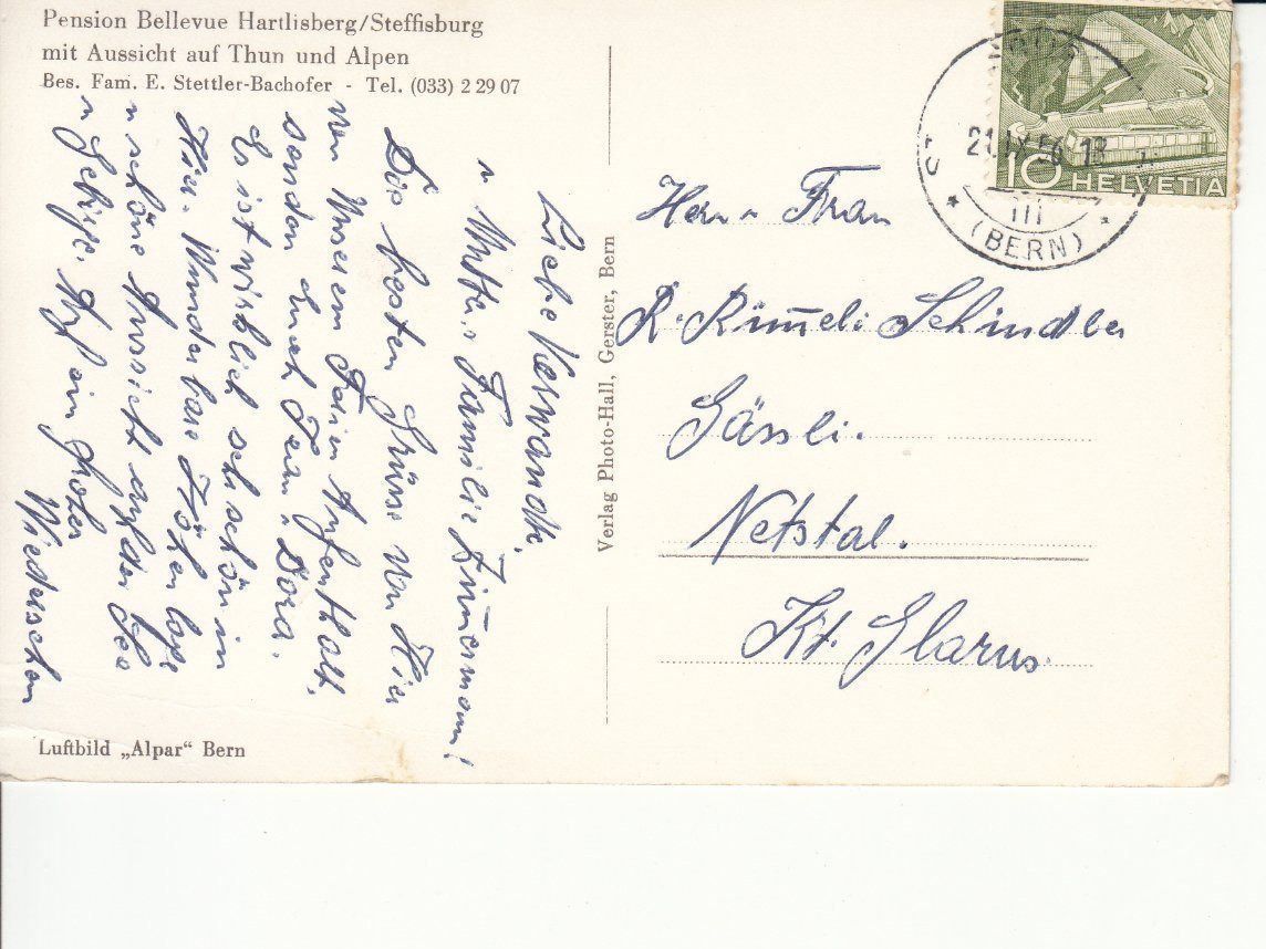 Cartes postales: Steffisburg 1956 – D'occasion à Bürglen TG par StampGraf 1