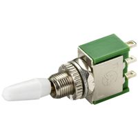 Interrupteur ON-ON 250V/AC 2A,1 pôle, à levier blanc isolé