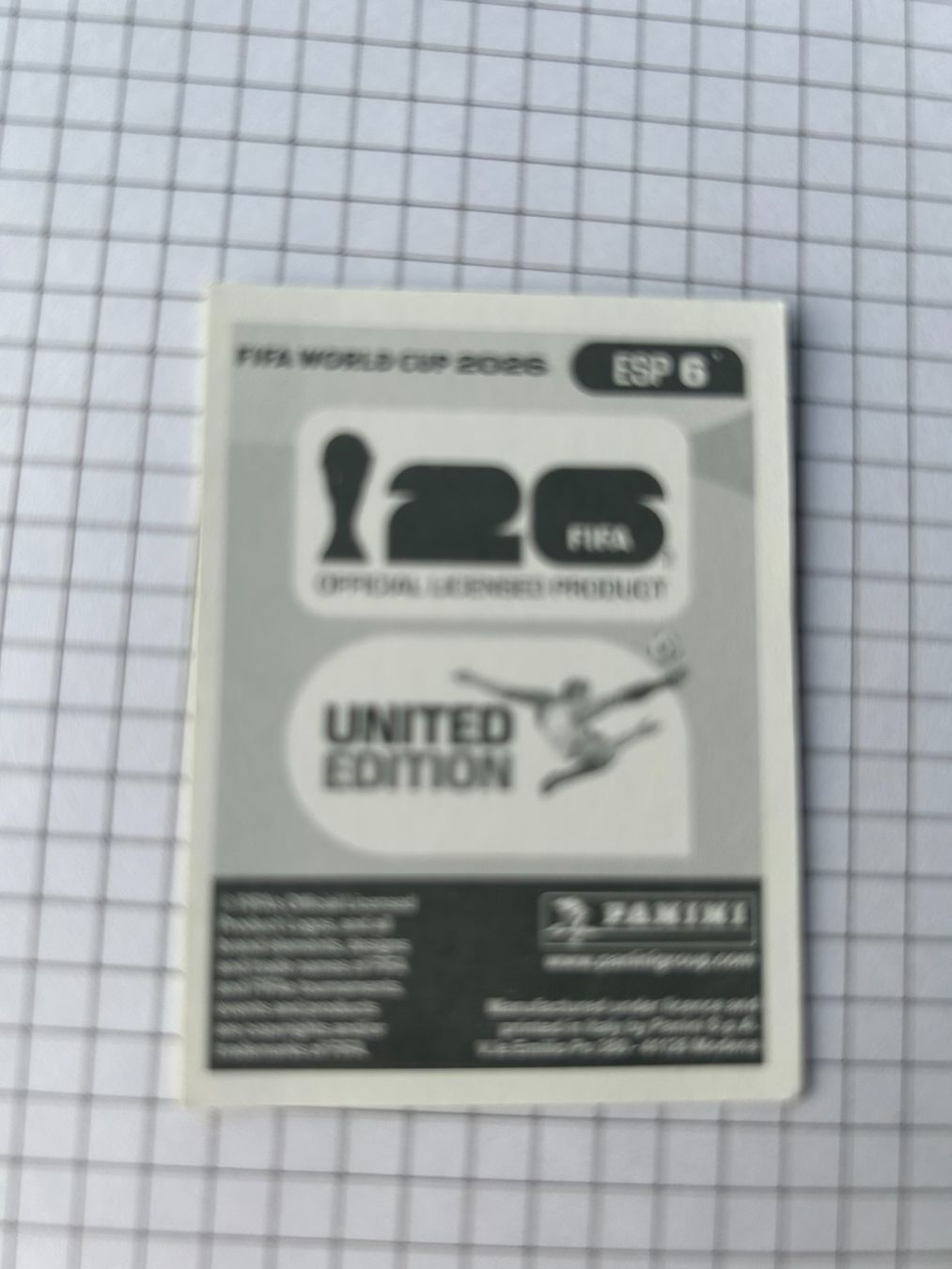 Panini Carte collezionabili: Panini FIFA World Cup 2026 - ESP 6 – Usato da Zumikon venduto da meter03 1