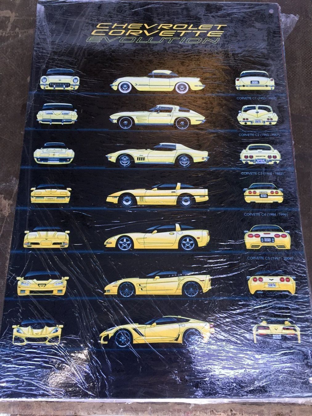 Schilder: chevrolet corvette history 1953-2017 gm – Neu (gemäss Beschreibung) aus Reinach AG von rares75