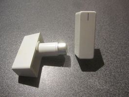 Knebelgriffe 3 Stück, VZ-weiss