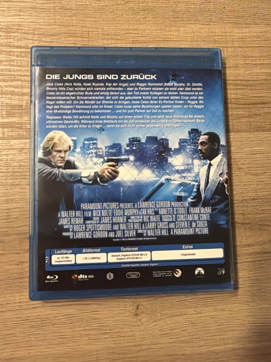Tutti i DVDs: Nur 48 Stunden (1982) BluRay – Usato da Hagendorn venduto da masterchieff 1