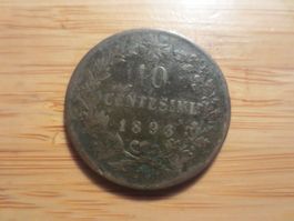 Münze 10 Centimes, Italien, 1893
