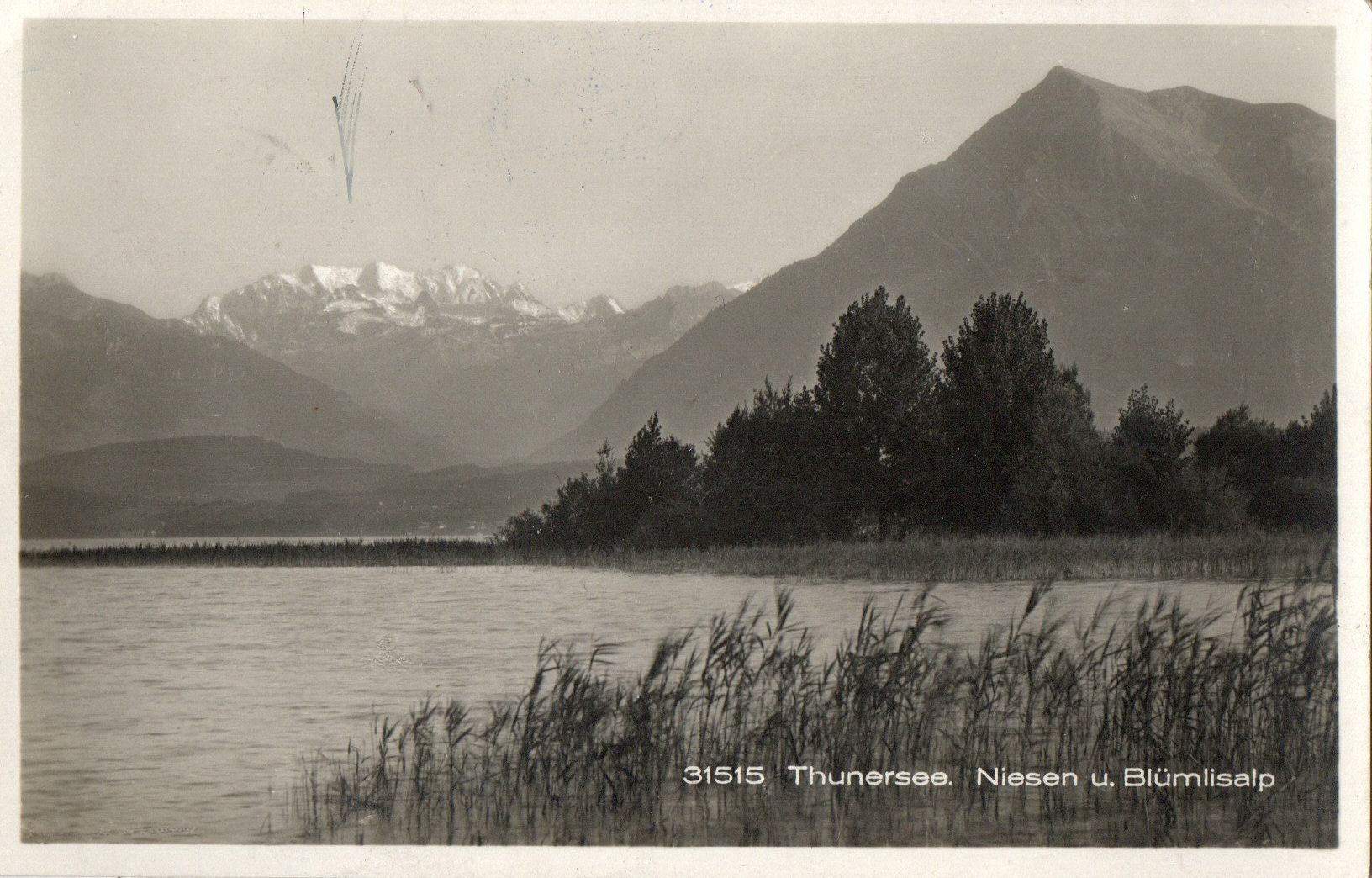 Ansichtskarten: Thunersee - Niesen u.Blümlisalp – Gebraucht aus Melano von pisonsdro