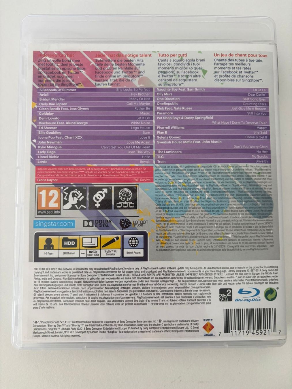 Giochi: SingStar Ultimate Party (PS3) – Usato da Herisau venduto da Seyashop1 2