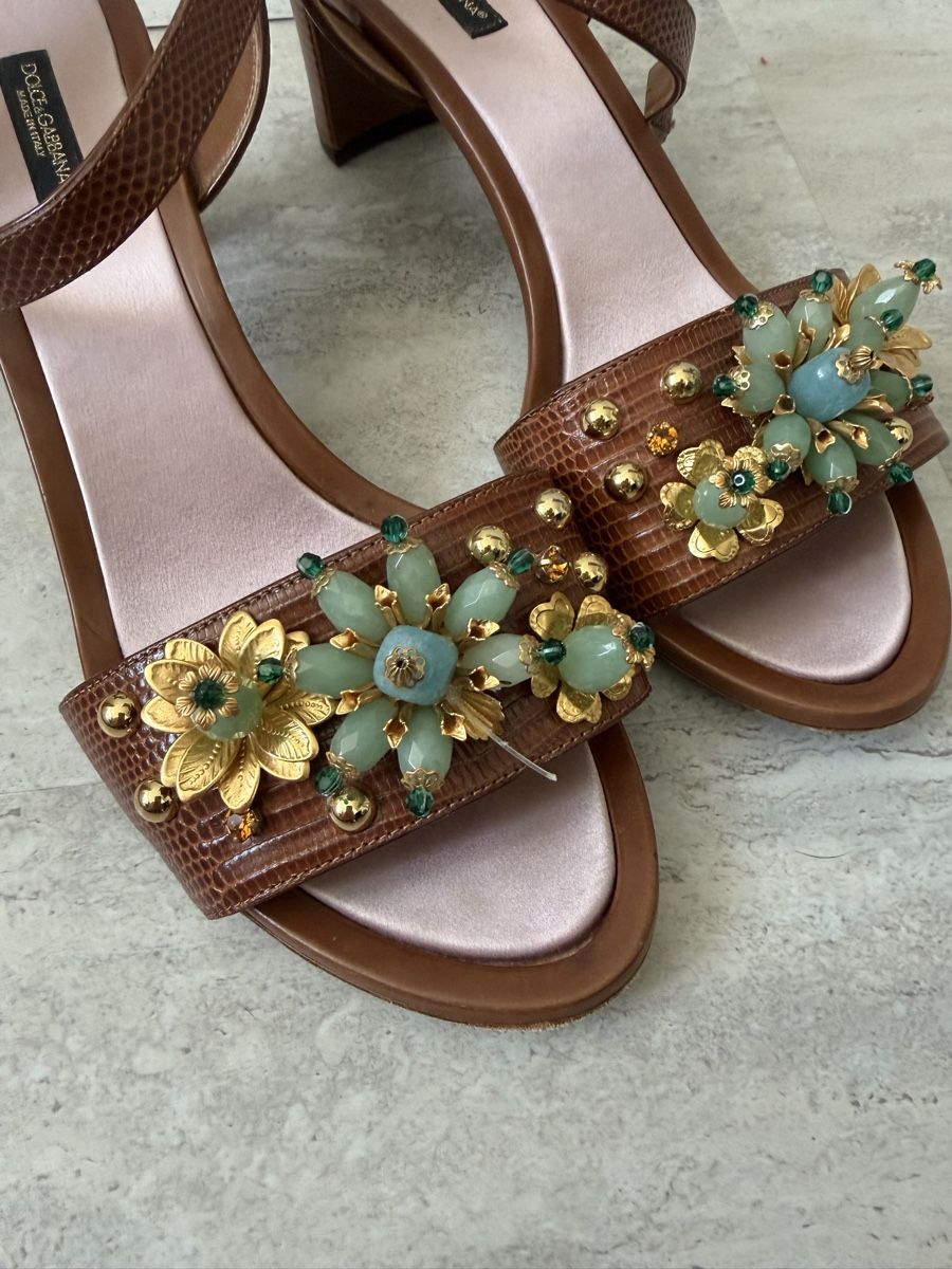 Dolce & Gabbana Scarpe da donna: Dolce & Gabbana Sandals Brown Size 40 – Usato da Kirchberg SG venduto da deeann 5