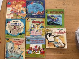 livres-disques vintage Walt Disney