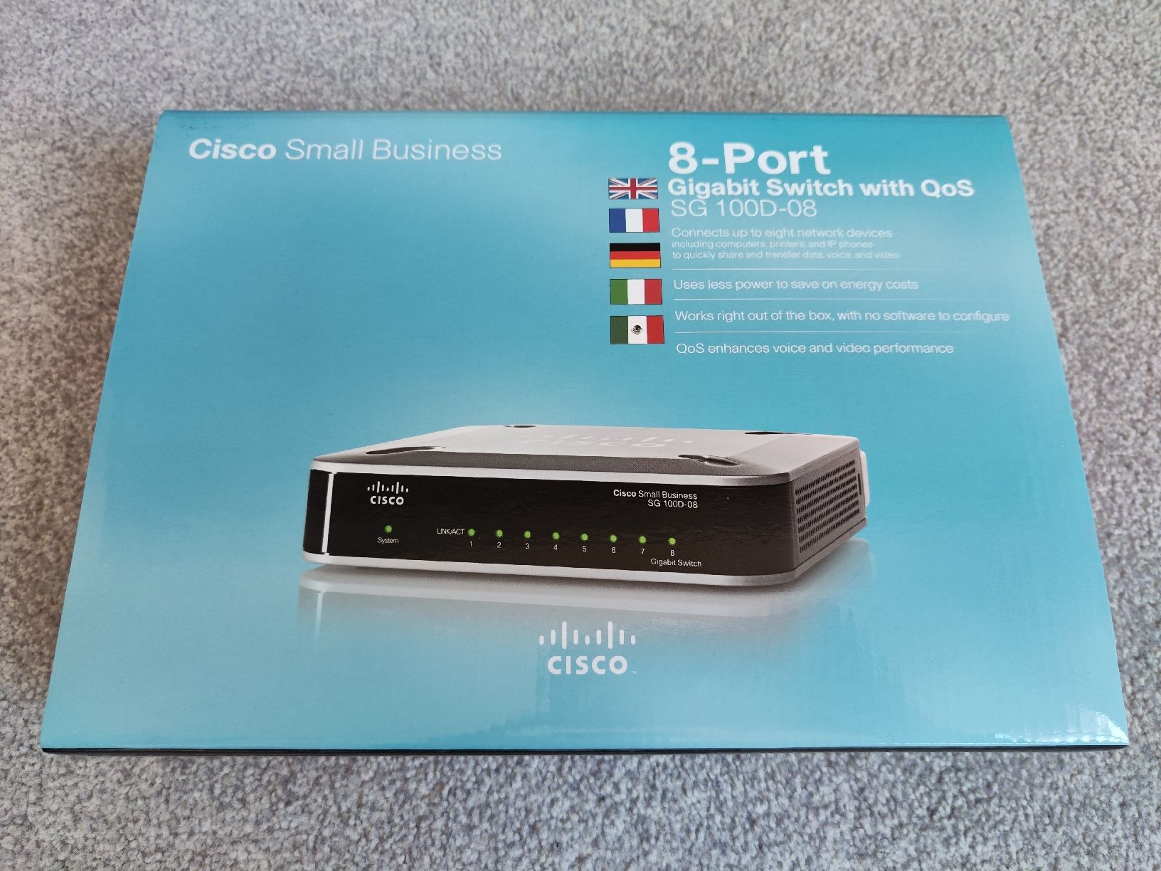 Cisco Hub & Switch: Cisco 8-Port Switch SG 100D-08 – Usato da Neftenbach venduto da Froeschl1 1