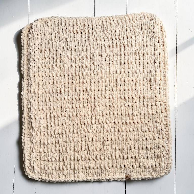 Coperte: Neue handgemachte kuschelige Babydecke Beige – Usato da Glis venduto da KubEmma.ch 2