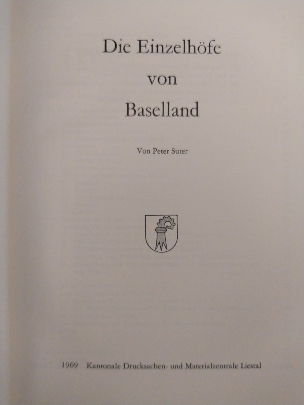 Libri: Peter Sutter: Einzelhöfe von Baselland – Usato da Sissach venduto da Heimat_Buch 4