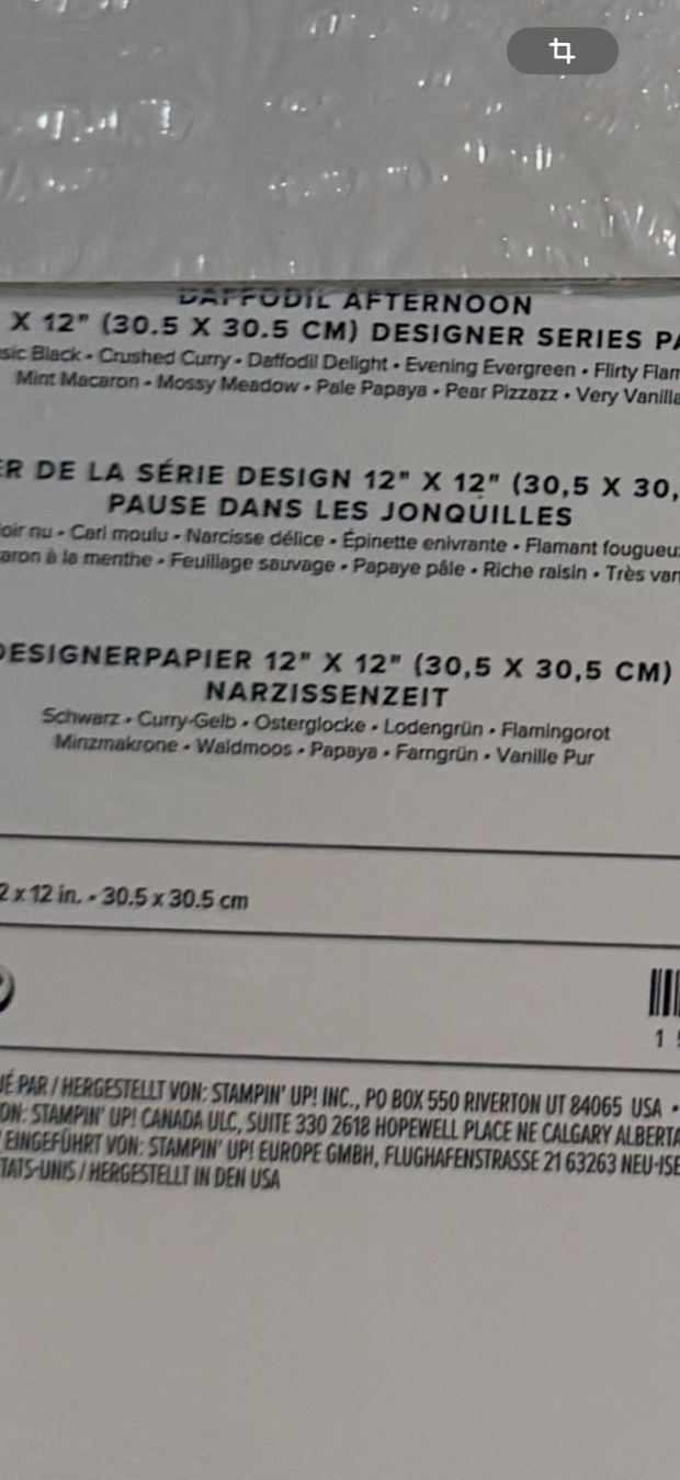 Stampin' up! Carta: Stampin Up DSP Designerpapier Narzissenzeit – Nuovo e nell'imballaggio originale da Greifensee venduto da Seq 1