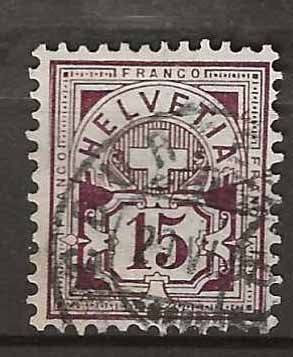 Alle Briefmarken: CH085 - Type chiffre5 85 obl. – Gebraucht aus Trélex von Phil_Albert
