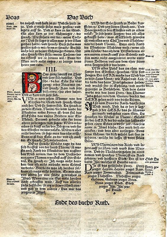 Libri: Bibelseite Luther (um 1559) – Usato da Pfäffikon ZH venduto da Zimizami 2