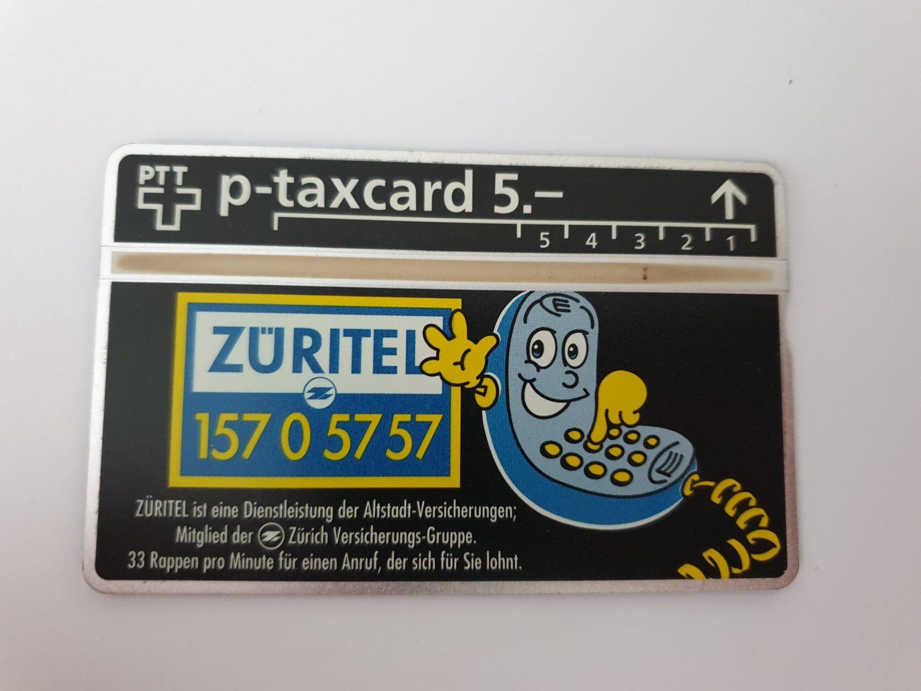 Schede telefoniche: Züritel – Usato da Rain venduto da chesz