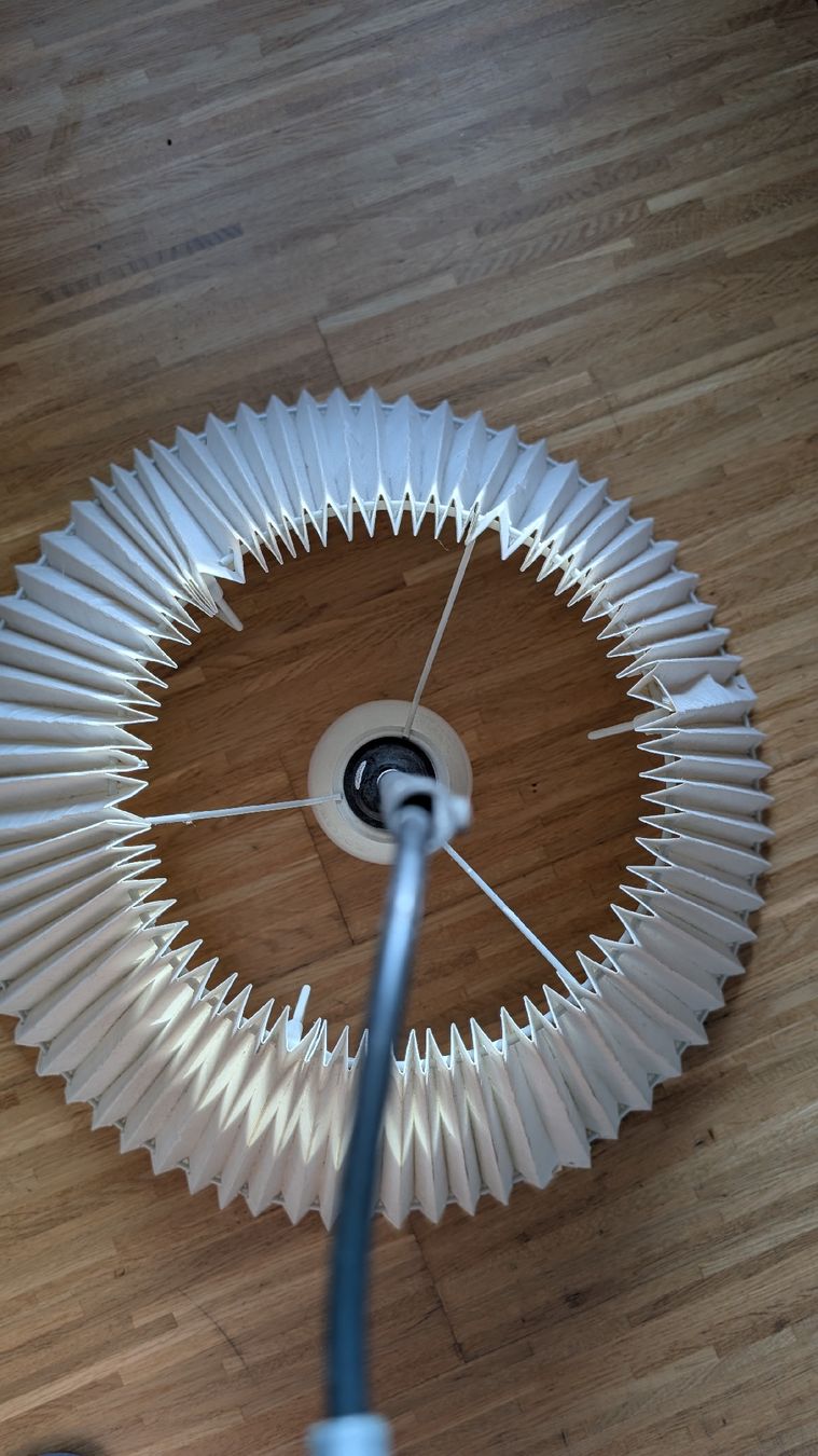 Ikea Abat-jours: Plissee Deckenlampe weiss – D'occasion à Zürich par len_n8dn 1