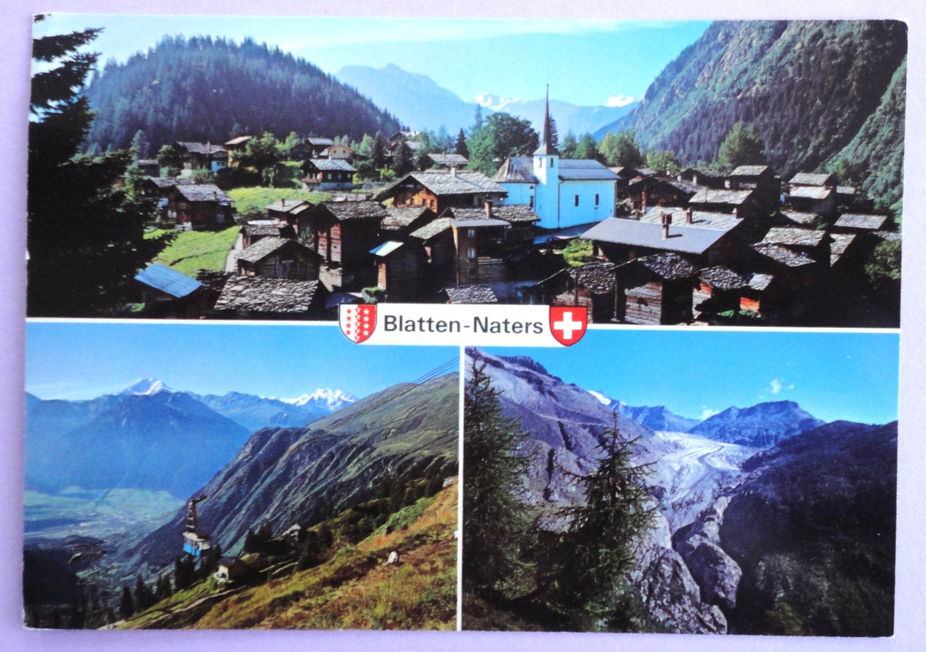 Cartoline postali: Blatten ob Naters, Wallis – Usato da Fétigny venduto da Billy2miny