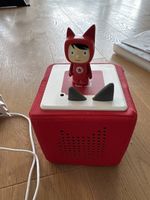 Toniebox in Rot mit einem Kreativtonie