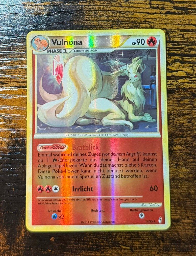Pokémon Carte collezionabili: Vulnona Rare Reverse Holo 17 – Usato da Zürich venduto da PEACECOCOON