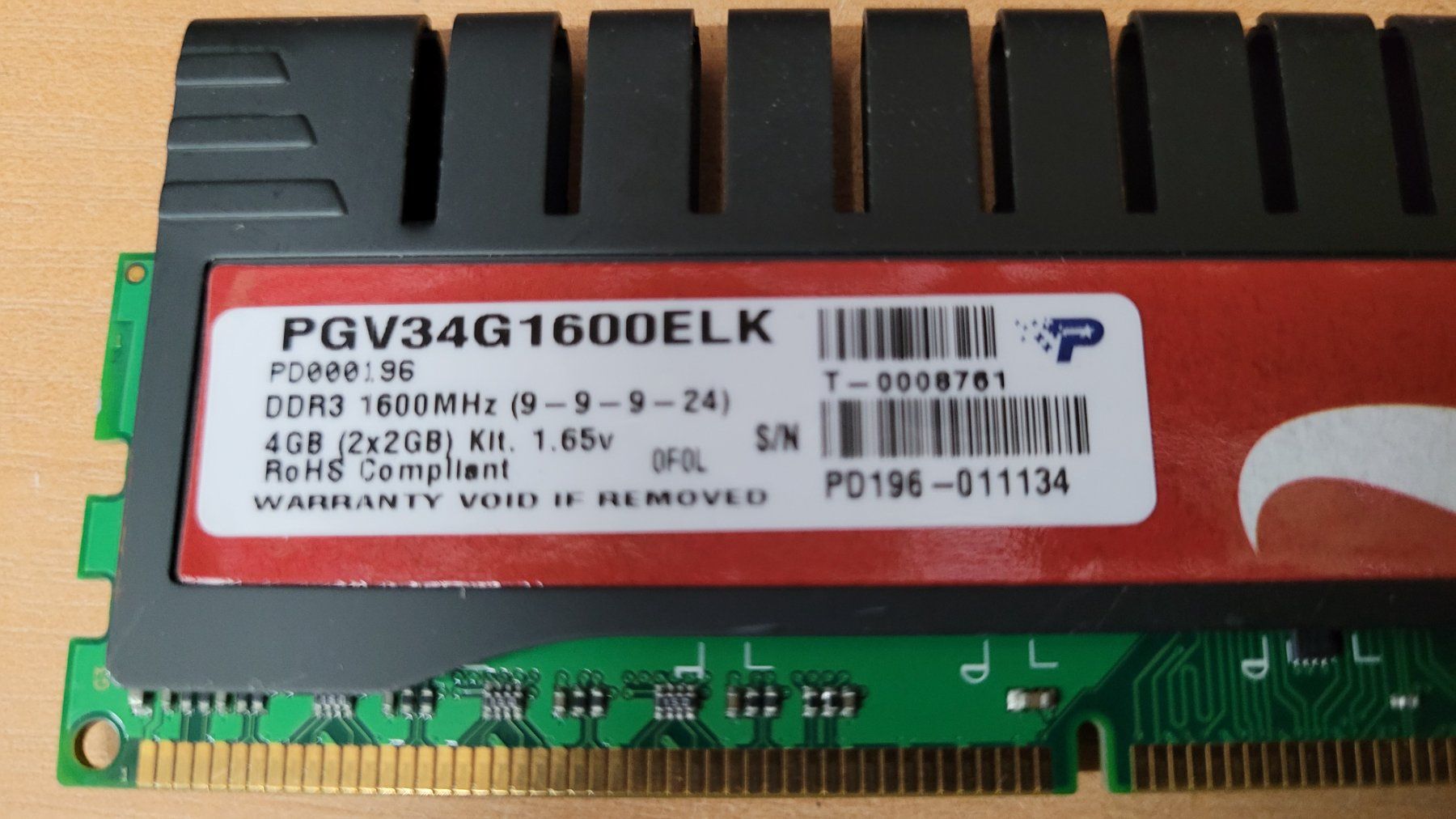 Memory / RAM: Sector 5 DDR3 1600MHz 2GB – Gebraucht aus Bionnens von Meg011 1