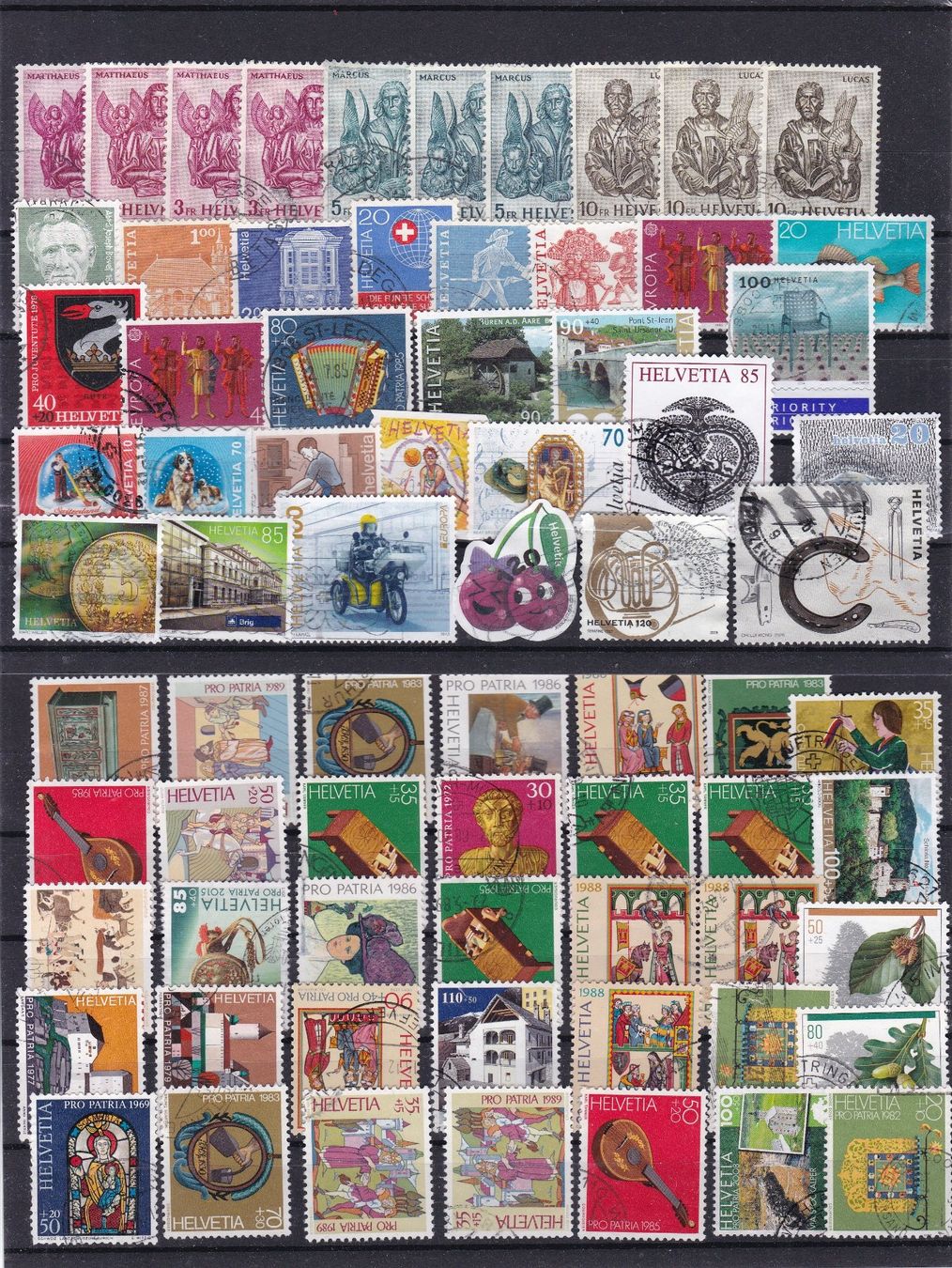 Tous les timbres: CH Briefmarken Steckkarten, bunt gemischt – D'occasion à Münchwilen AG par Nesar 1