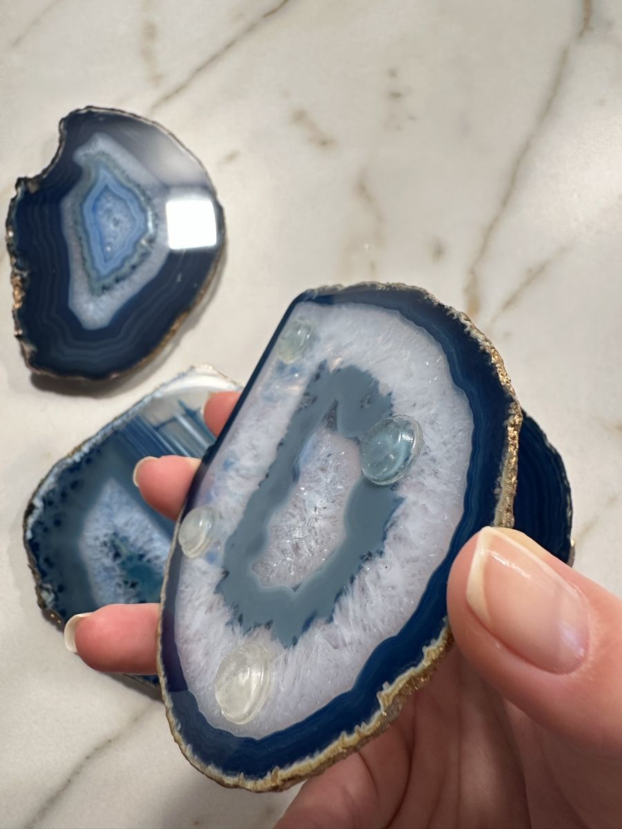 Alle Dekorationen: 4er Set Achat (Agate) Stein – Neu (gemäss Beschreibung) aus Küsnacht ZH von adr_669g 2