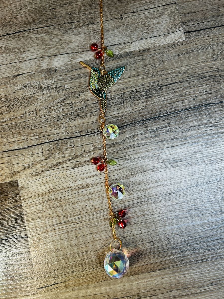 Alle Dekorationen: Suncatcher Kolibri mit Kristallen / Fensterdeko – Gebraucht aus Obfelden von JackyRot 3