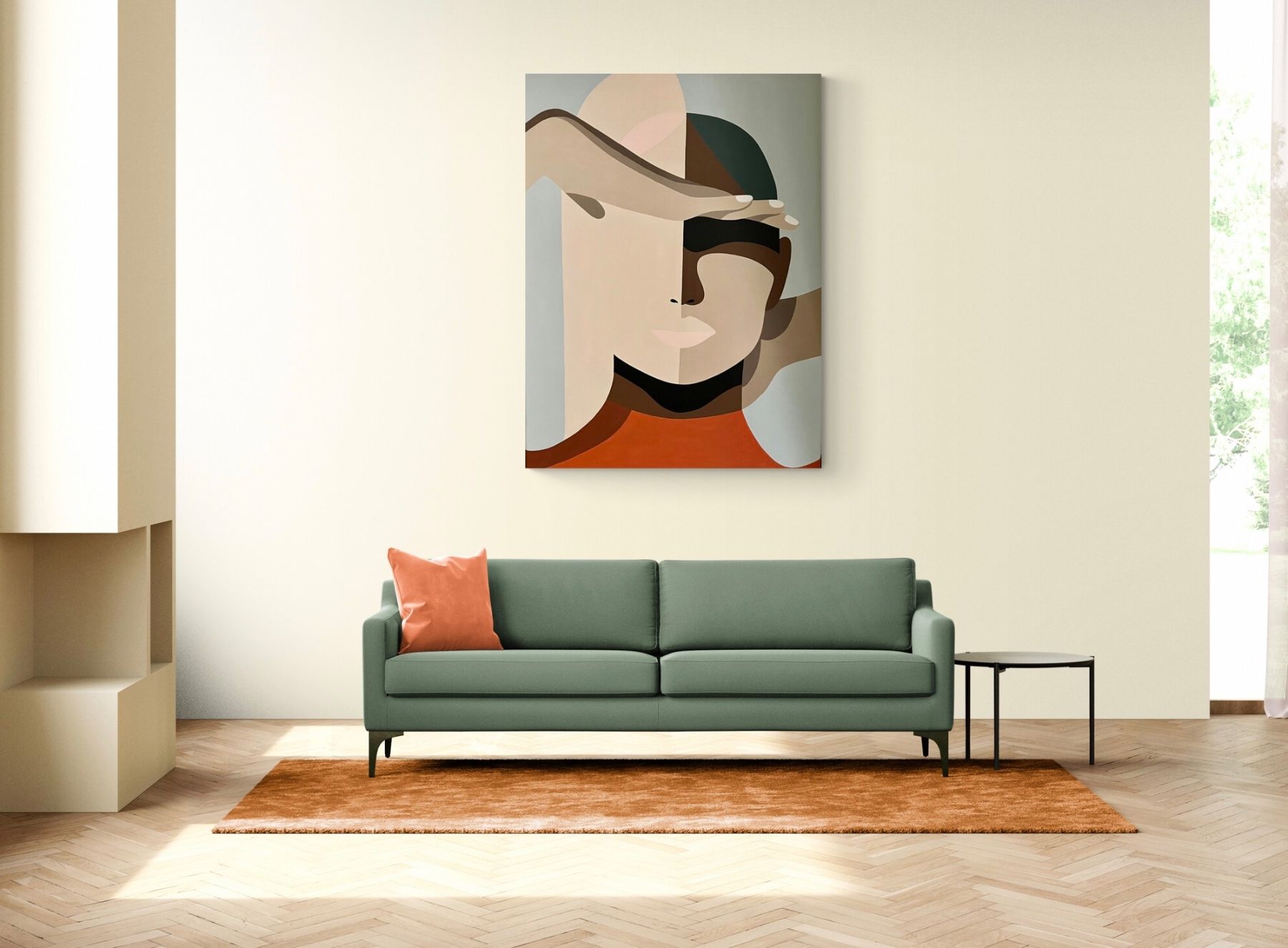 Dipinti: Abstraktes Acryl Bild Face – Nuovo e nell'imballaggio originale da Züberwangen venduto da biene_83