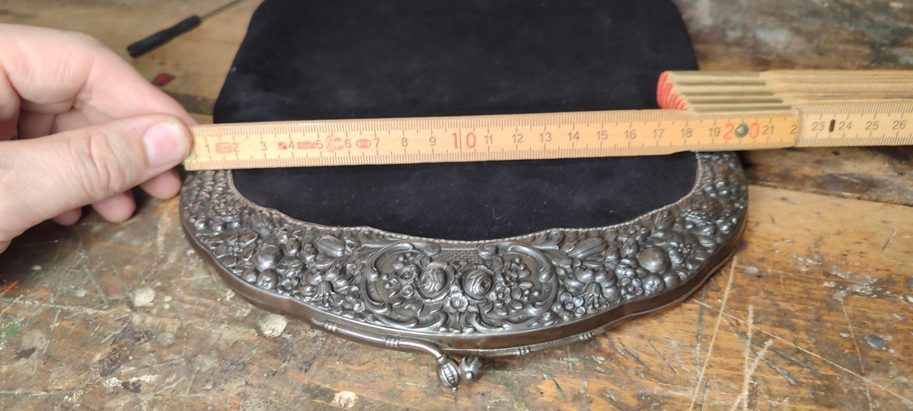 Sacs: Wunderschöne alte  Tasche mit einem 800 Silber Rand – D'occasion à Gelterkinden par MYSTOREFORYOU4460 8