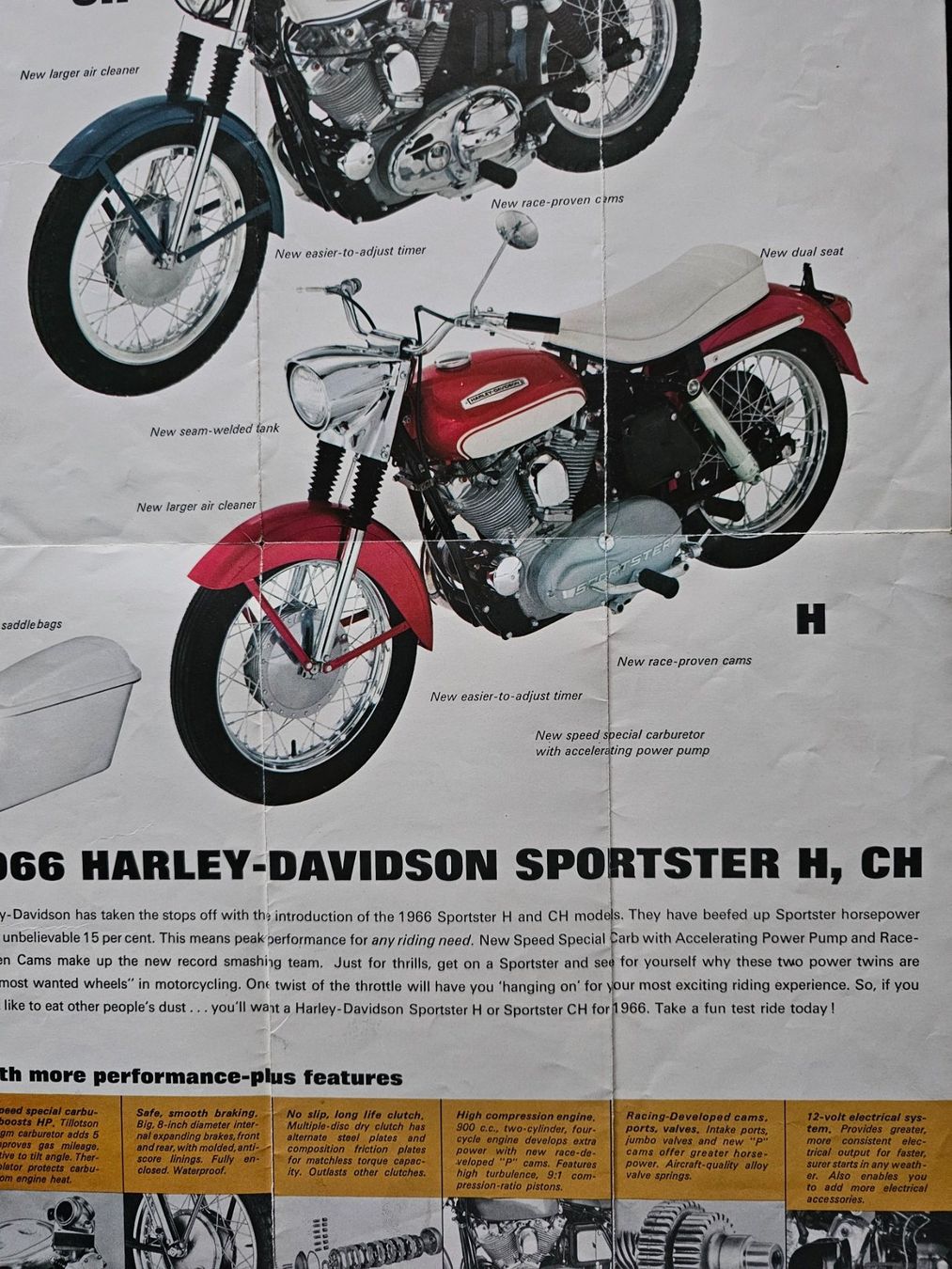 Documenti: Harley-Davidson Sportsters 1966 Prospekt – Usato da Stein AG venduto da Zantico 1