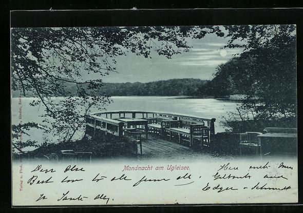Cancelleria postale: Mondschein-AK Ganzsache PP9F98 /04: Euti – Usato da Berlin venduto da bartko-reher