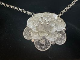 Trachtenschmuck, Halskette, Silberfiligran 925