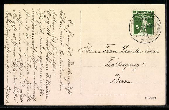 Cartoline postali: St. Stephan, Strassenpartie an der Haush – Usato da Berlin venduto da bartko-reher 1