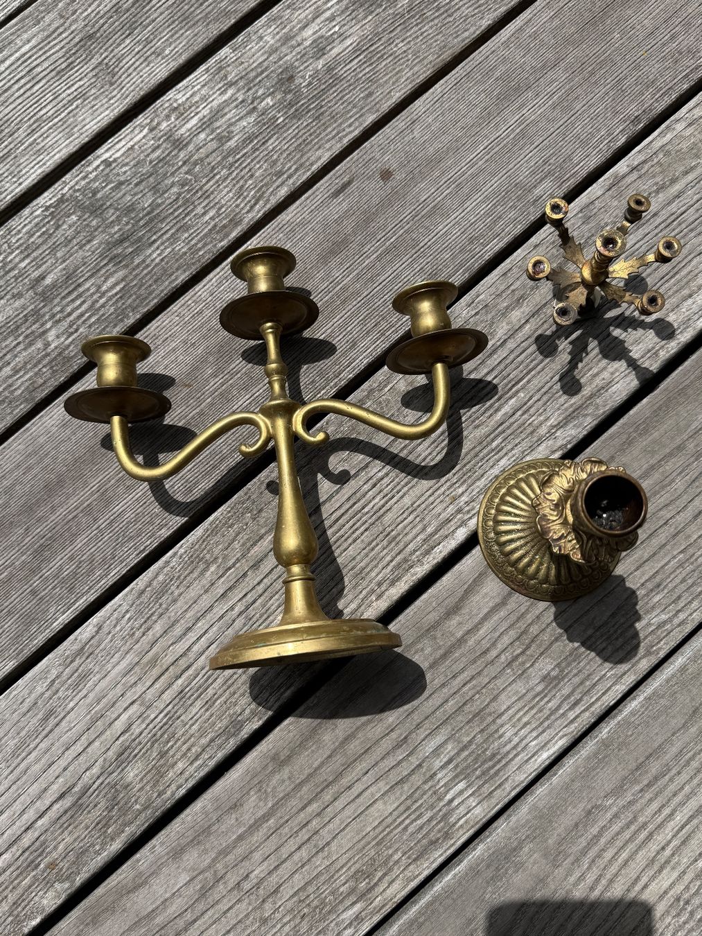 Portacandele: Kerzenständer  Messing 3 Stk vintage – Usato da Wittwil venduto da Schnaeppli64