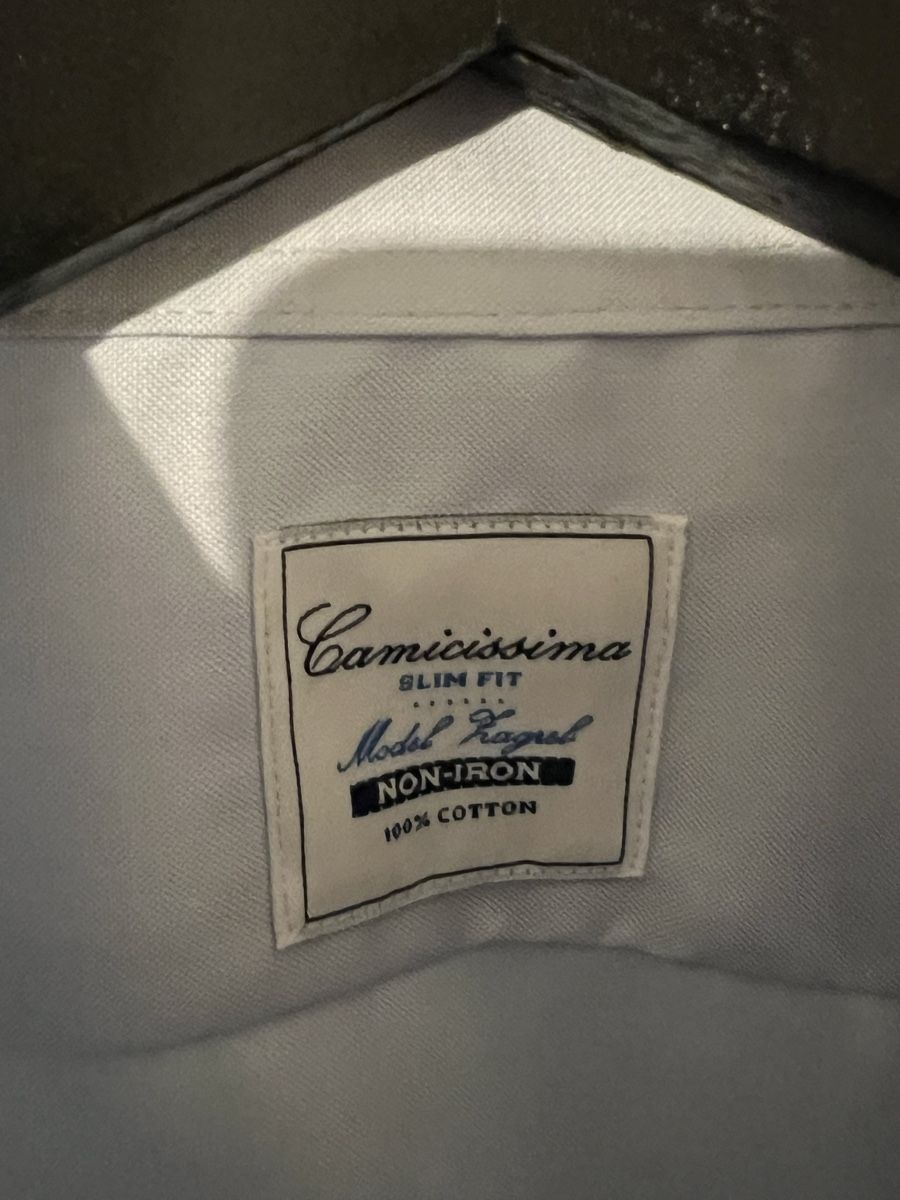 Camicie: Camicia Camicissima no iron azzurra taglia 45, cotone – Usato da Genève venduto da gio_8l97 2