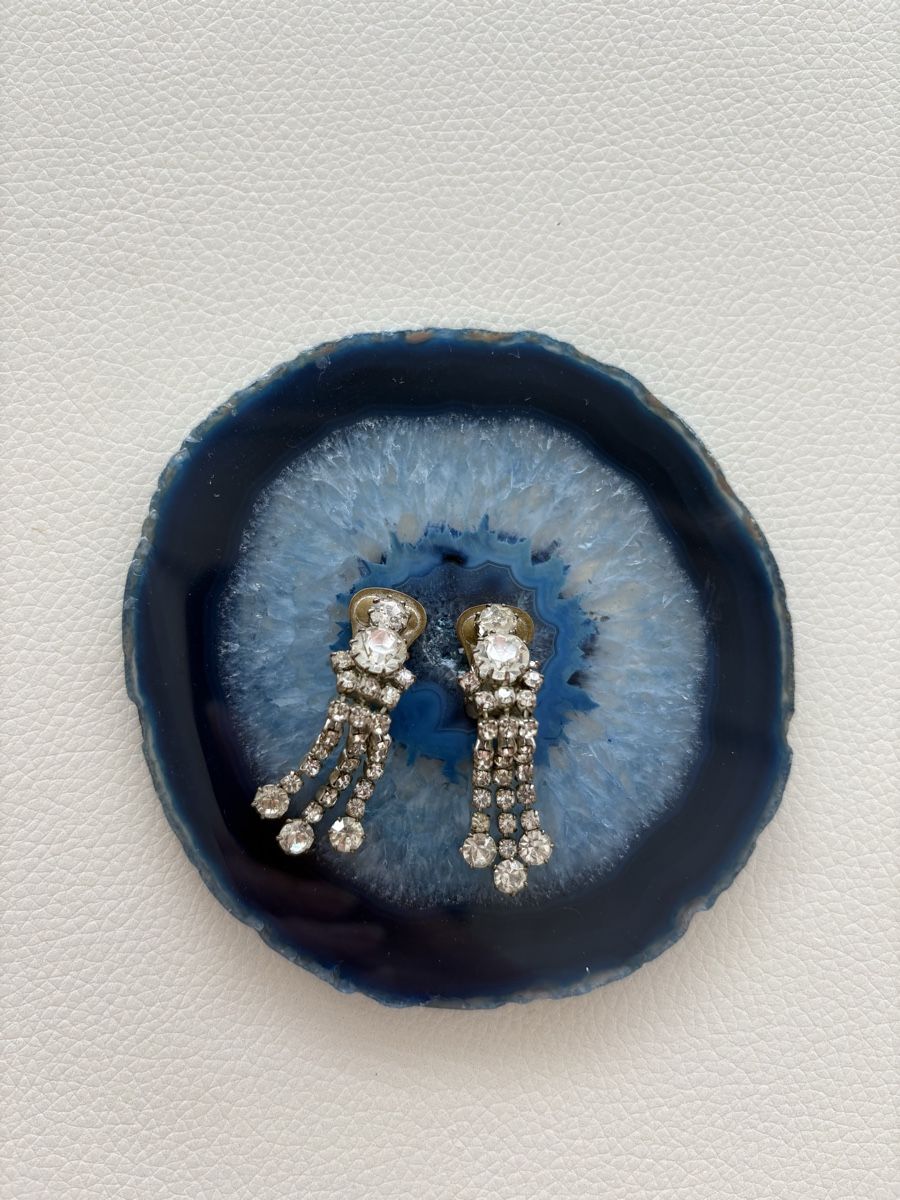 Orecchini pendenti & Orecchini a lobo: vintage crystal clips – Usato da Lausanne venduto da oyu_hgg5