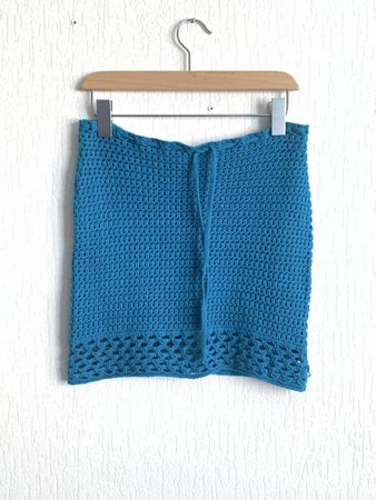 Jupe plage 🏝️ crochet bleue 🐬FASHIONNOVA taille XS