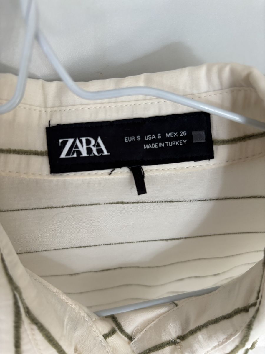 Zara Camicette: Zara Bluse weiss-grün S – Usato da Fribourg venduto da dafral 2