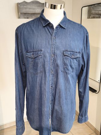 EDC Hemd Gr. XL Denim Blau Top Zustand für Frühling 