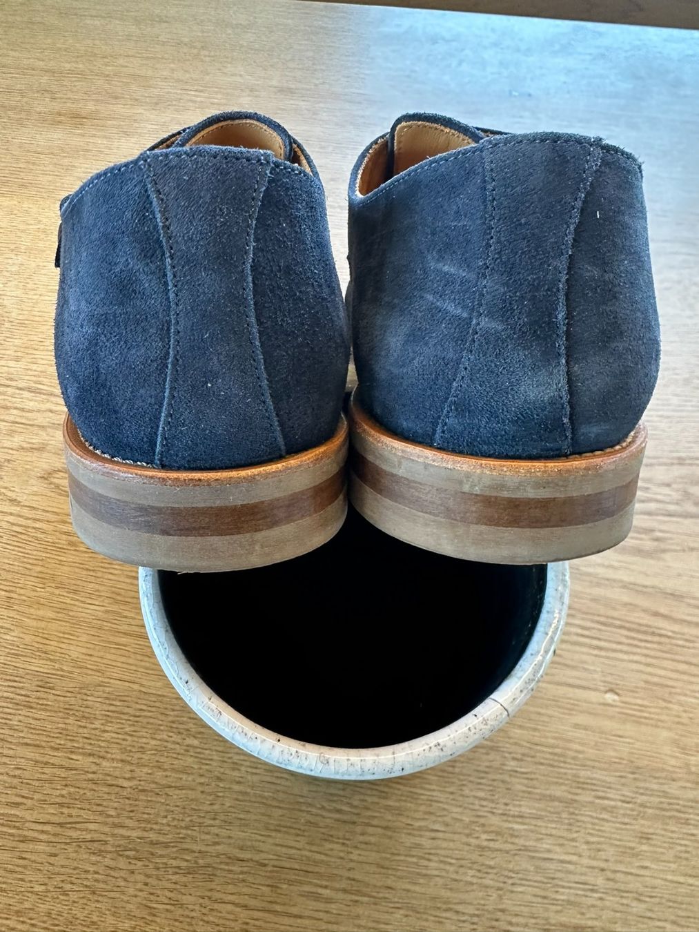 Navyboot Scarpe da uomo: Navyboot Doppelte Monkstraps / Schnallen Schuhe Gr. 46 – Usato da Fruthwilen venduto da FrankThe 4